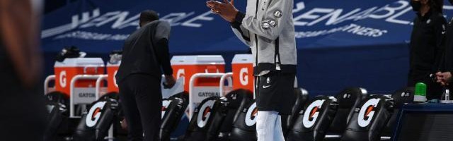 开云官方网站-KD缺阵也能轰147分 哈登欧文率领篮网9人上双